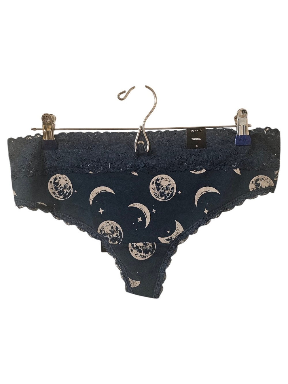 Multi-Coloured Torrid Women's Cotton Mid-Rise Luna Moon Lace Trim Panty